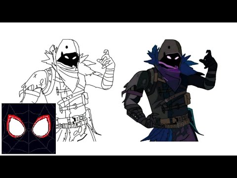 how to draw fortnite raven